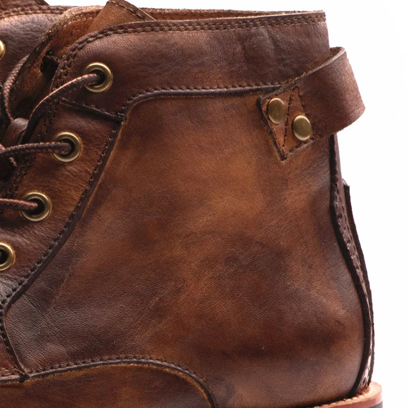Adrián® | Leather High Boots For Men