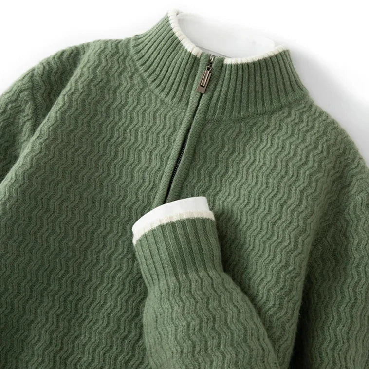 Ismael® | Half-zip wool sweater