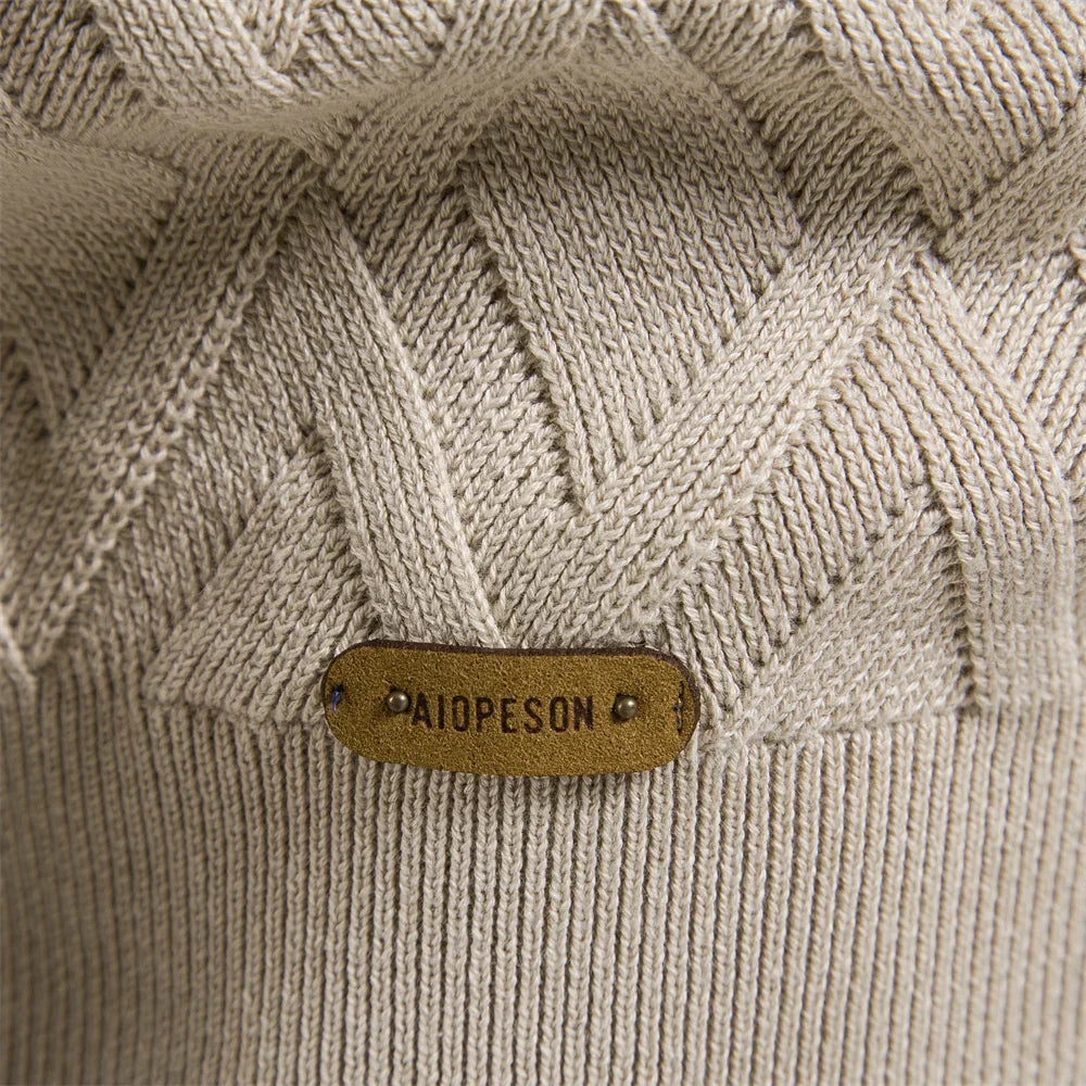 Lucas® | Premium Cotton Argyle Sweater