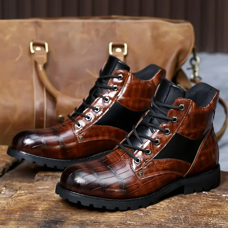 Pablo® | Exclusive crocodile leather boots