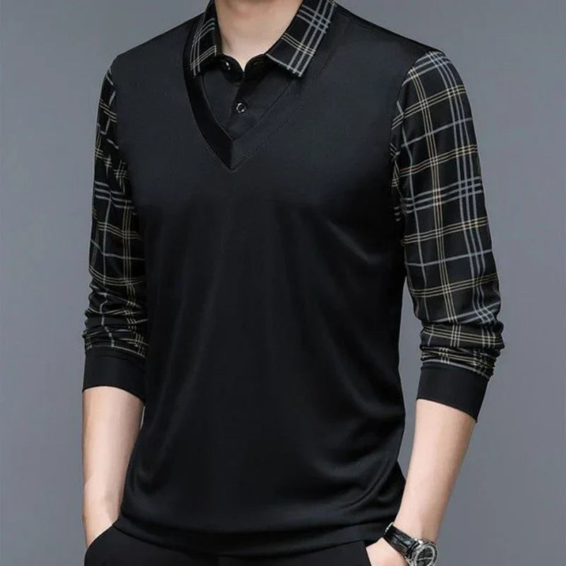 Adrián® | Elegant long-sleeved polo shirt