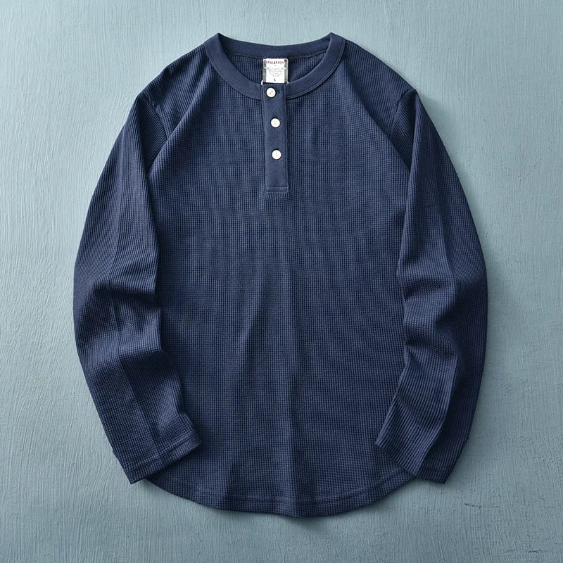 Esteban® | Henley In Cotone Waffle