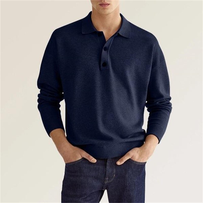 Ricardo® | Refined long-sleeved polo shirt