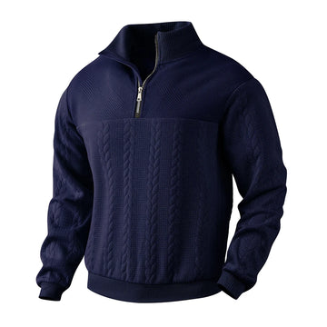 Jose® | Knitted Jacquard Sweater With Zipper