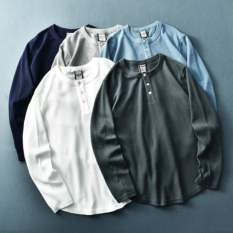 Esteban® | Henley In Cotone Waffle