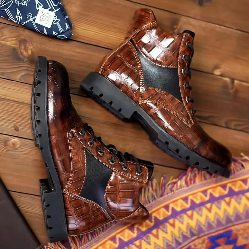 Pablo® | Exclusive crocodile leather boots