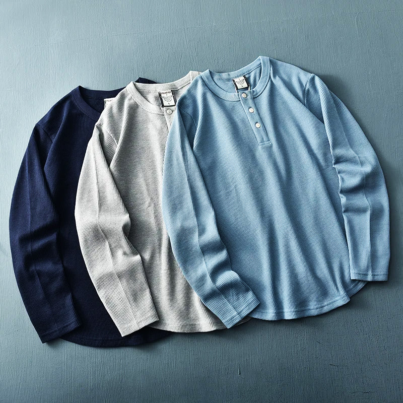 Esteban® | Henley In Cotone Waffle