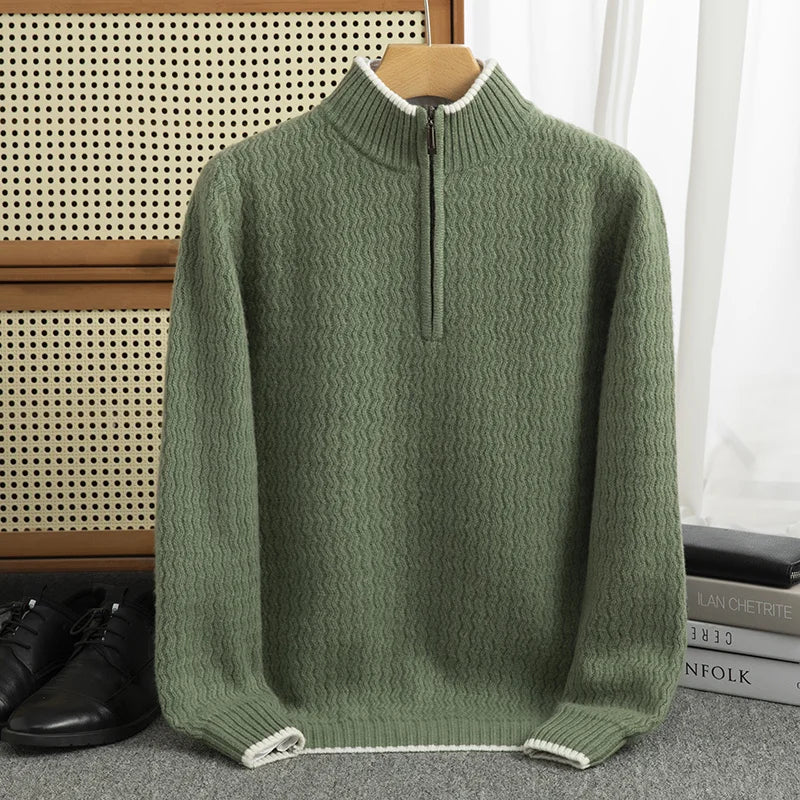 Ismael® | Half-zip wool sweater