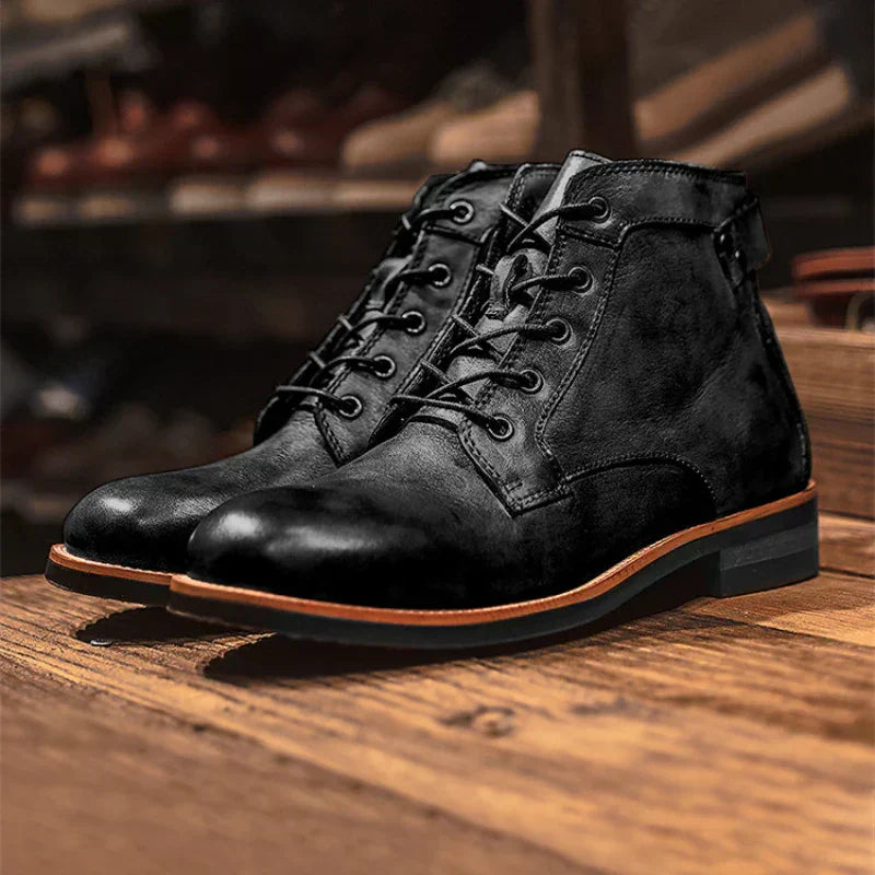 Adrián® | Leather High Boots For Men
