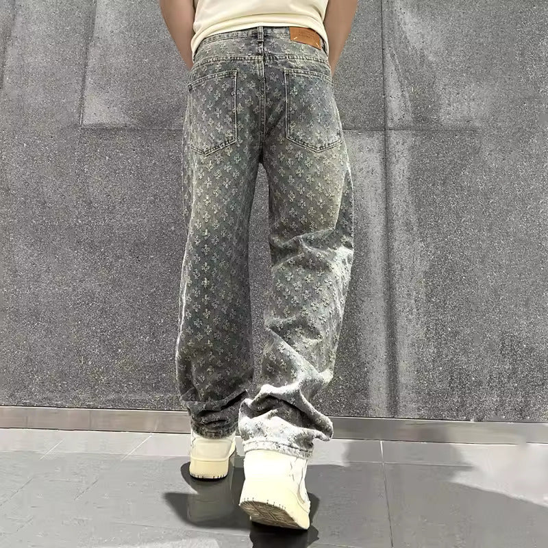 Ashur® | Jacquard Denim Jeans