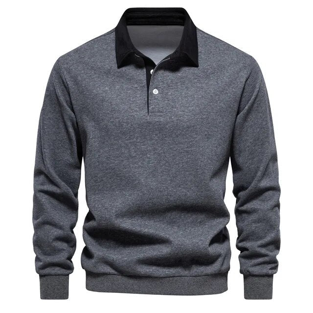 Caden® | Premium Cotton Sweater With Collar