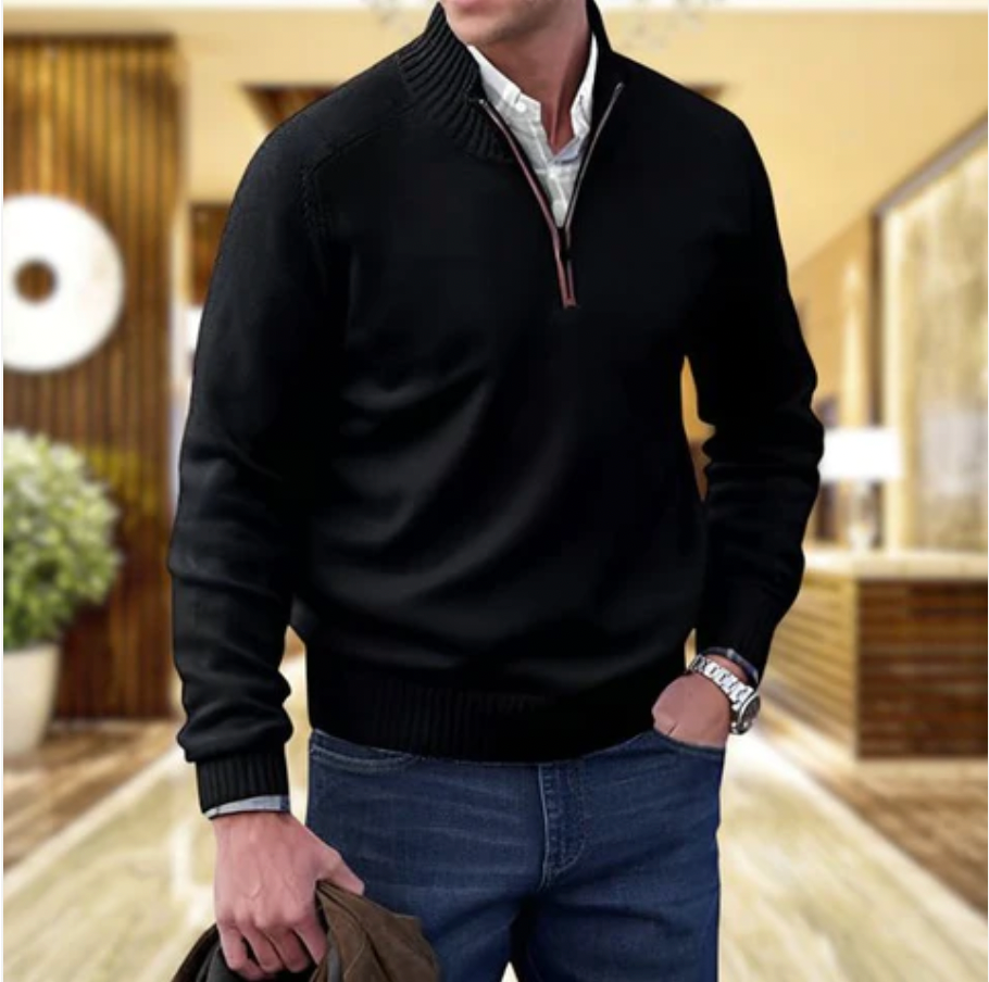 Cayetano® | Cashmere sweater with zipper