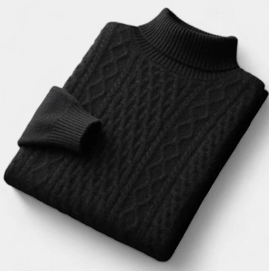 Adaniel® | SALZBURG MERINO WOOL KNITTED TURTLENECK SWEATER