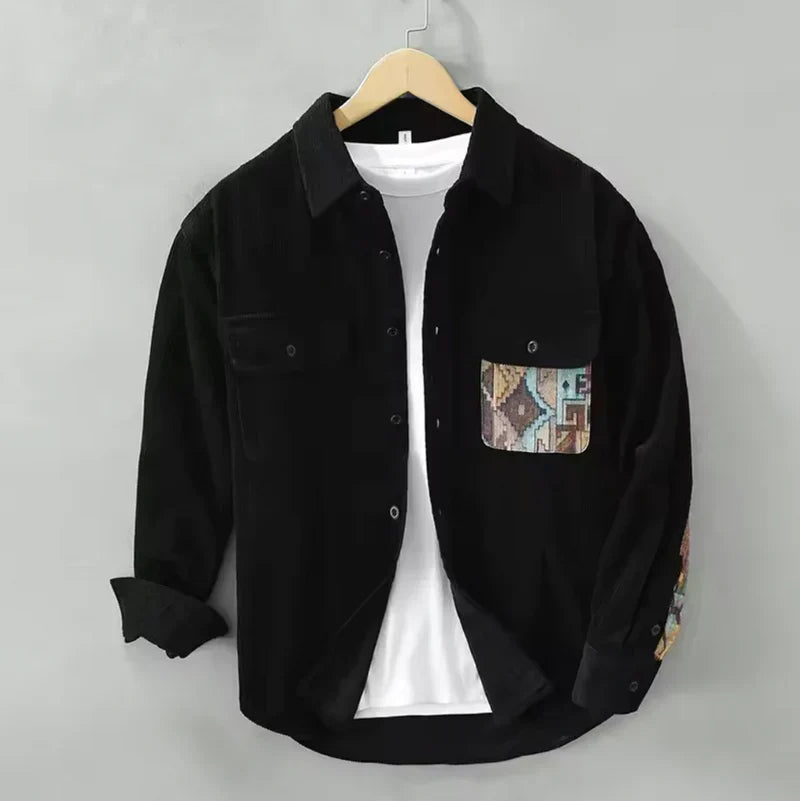 Simon® | Comfortable Shirt With Patchwork Design