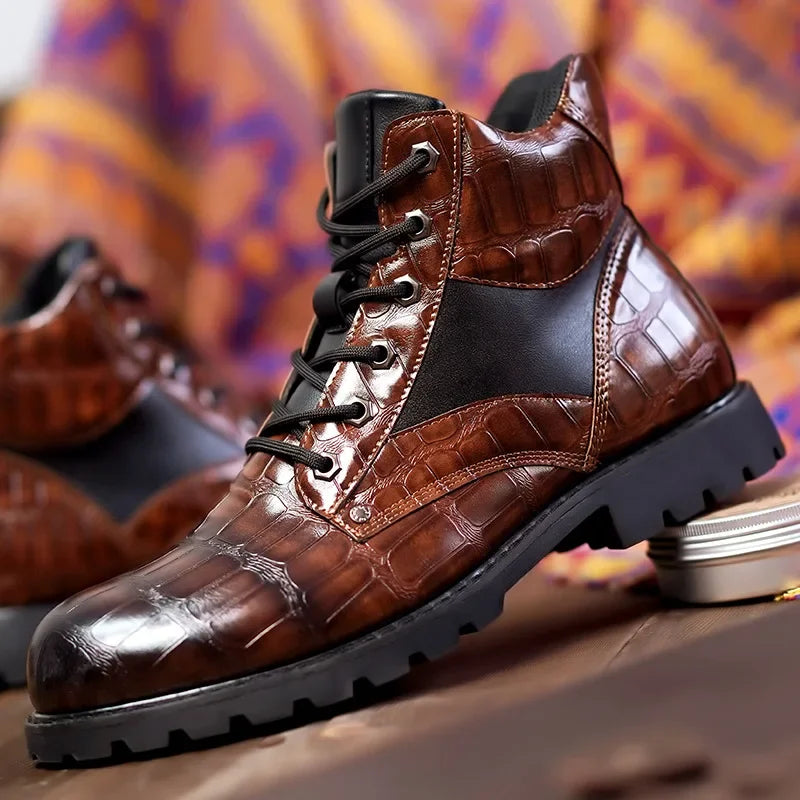 Pablo® | Exclusive crocodile leather boots