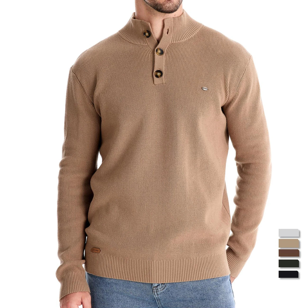 Joshua® | Men'S Sweater With Button Design