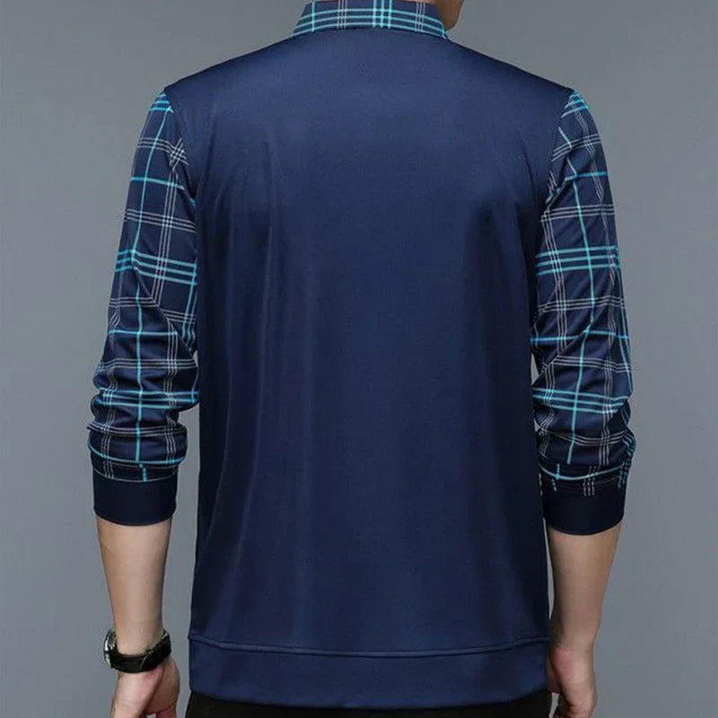 Adrián® | Elegant long-sleeved polo shirt