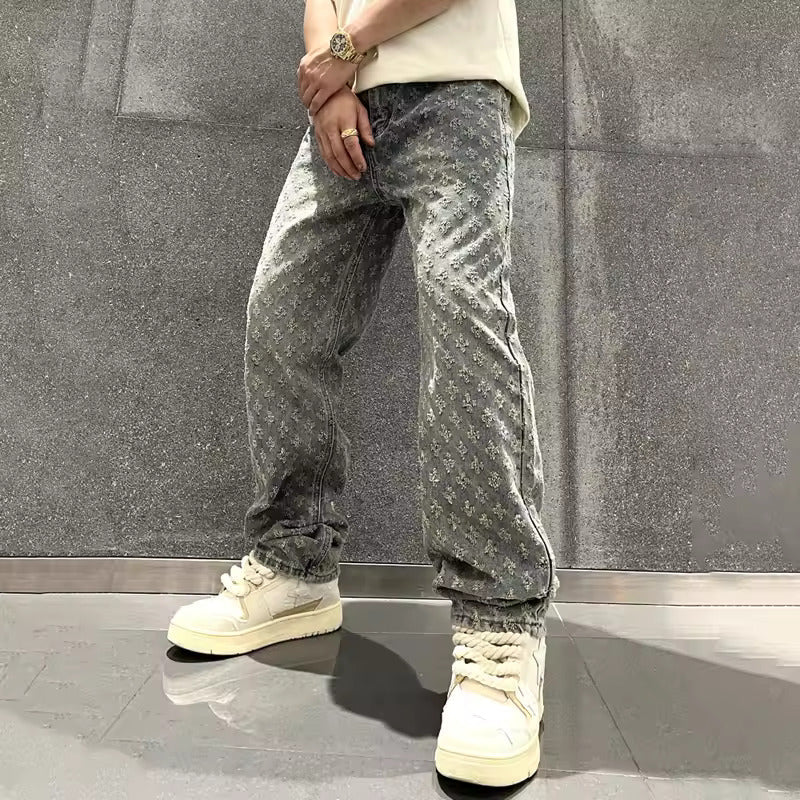 Ashur® | Jacquard Denim Jeans