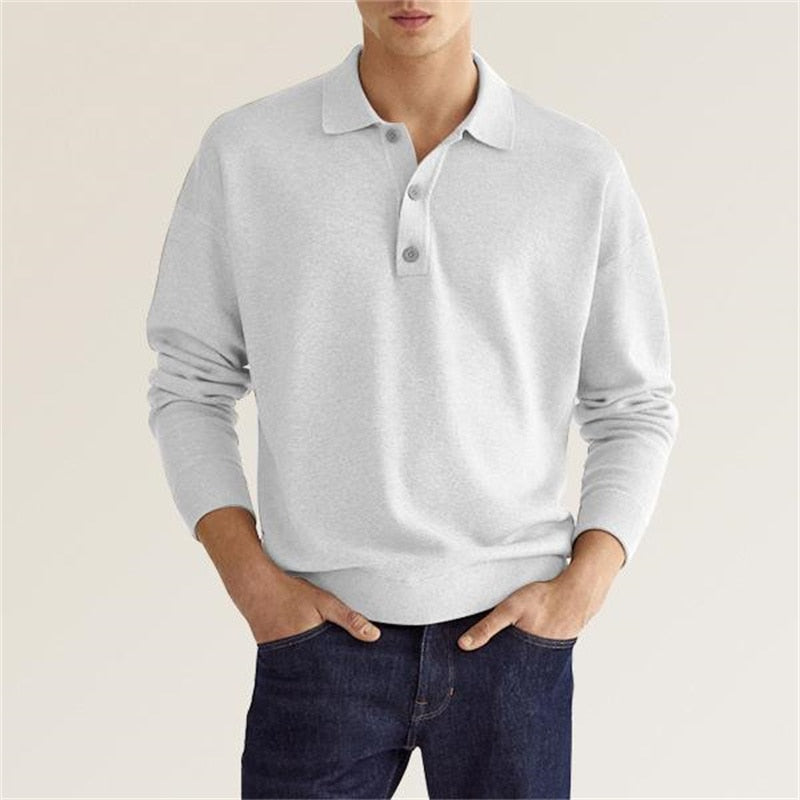 Ricardo® | Refined long-sleeved polo shirt
