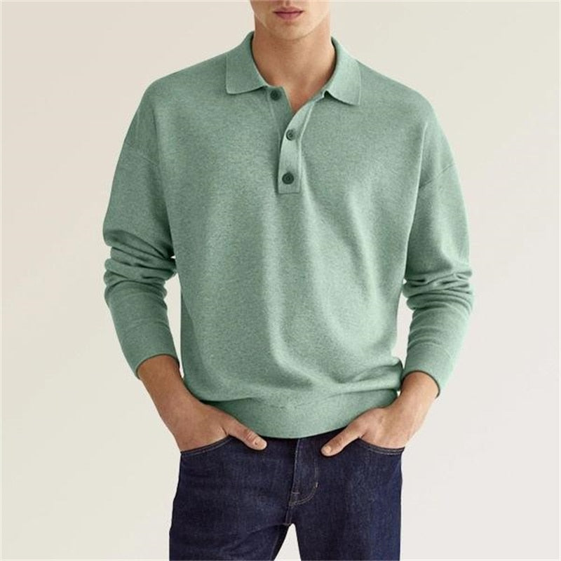 Ricardo® | Refined long-sleeved polo shirt