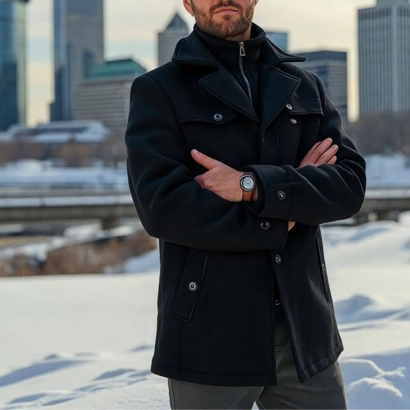 Daniel® | Classic Double Collar Coat