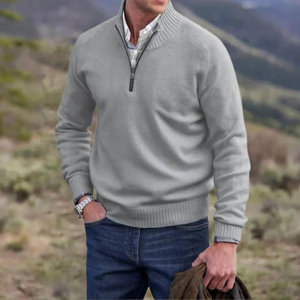 Cayetano® | Cashmere sweater with zipper