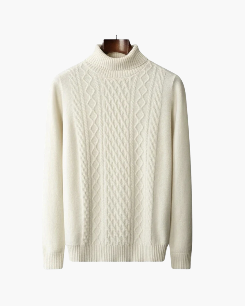 Adaniel® | SALZBURG MERINO WOOL KNITTED TURTLENECK SWEATER