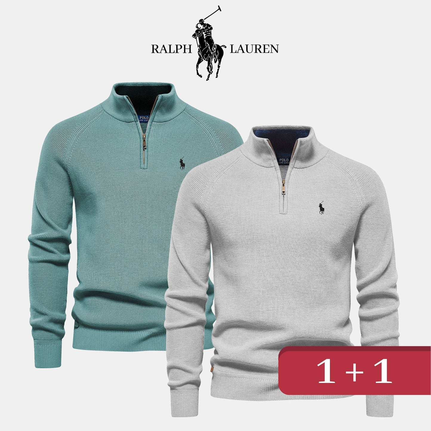 Roberto® | R&L 1+1 Zip Neck Sweater