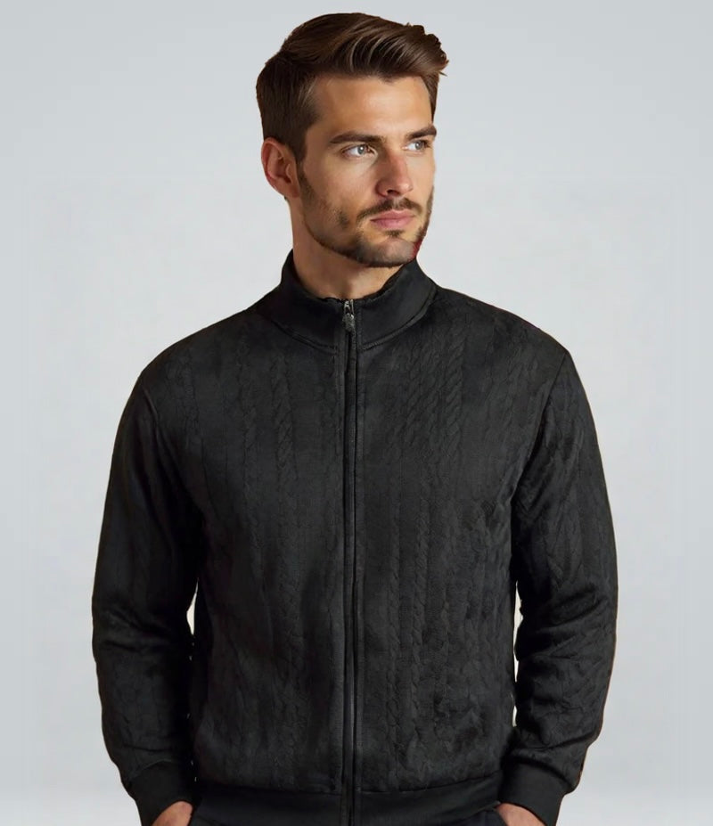 Jose® | Knitted Jacquard Sweater With Zipper