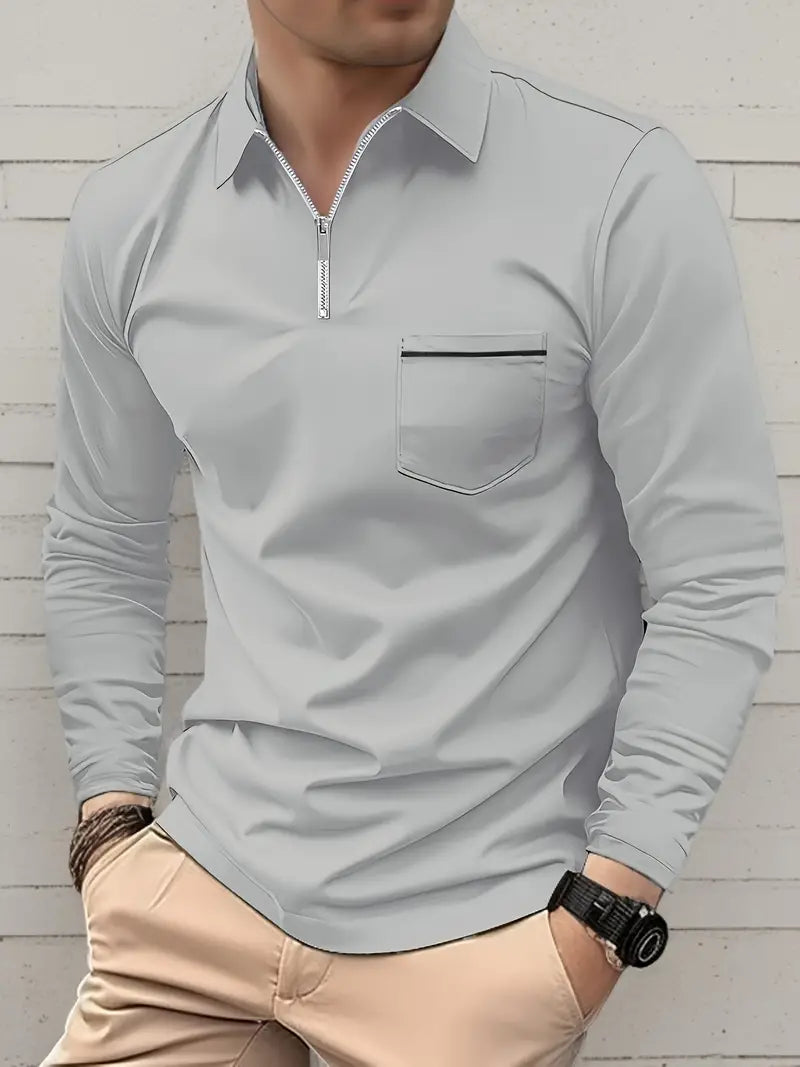 Louisa® | Long Sleeve Zipper Shirt For Spring