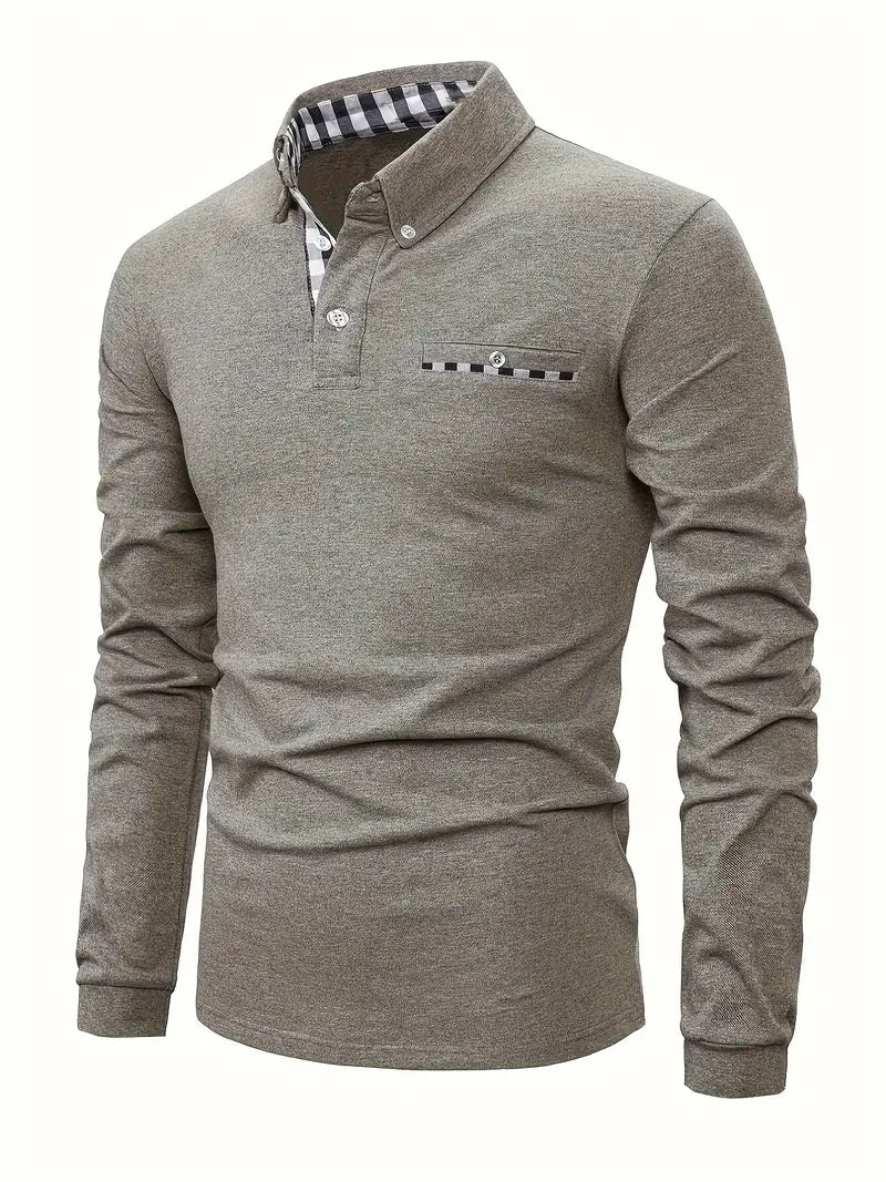 Long® | Plaid Button-Down Long Sleeve Shirt