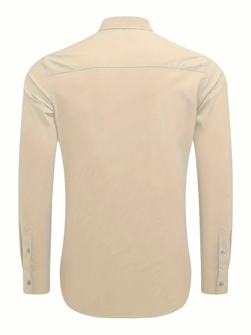 Lotis® | Casual Long-Sleeved Shirt With Button Placket