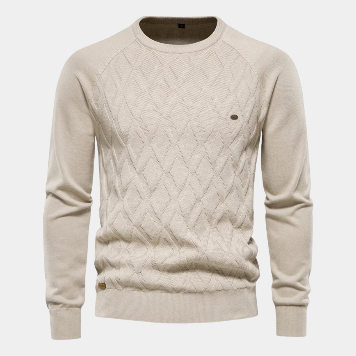 Liam® | Men'S Sweater With Checked Design