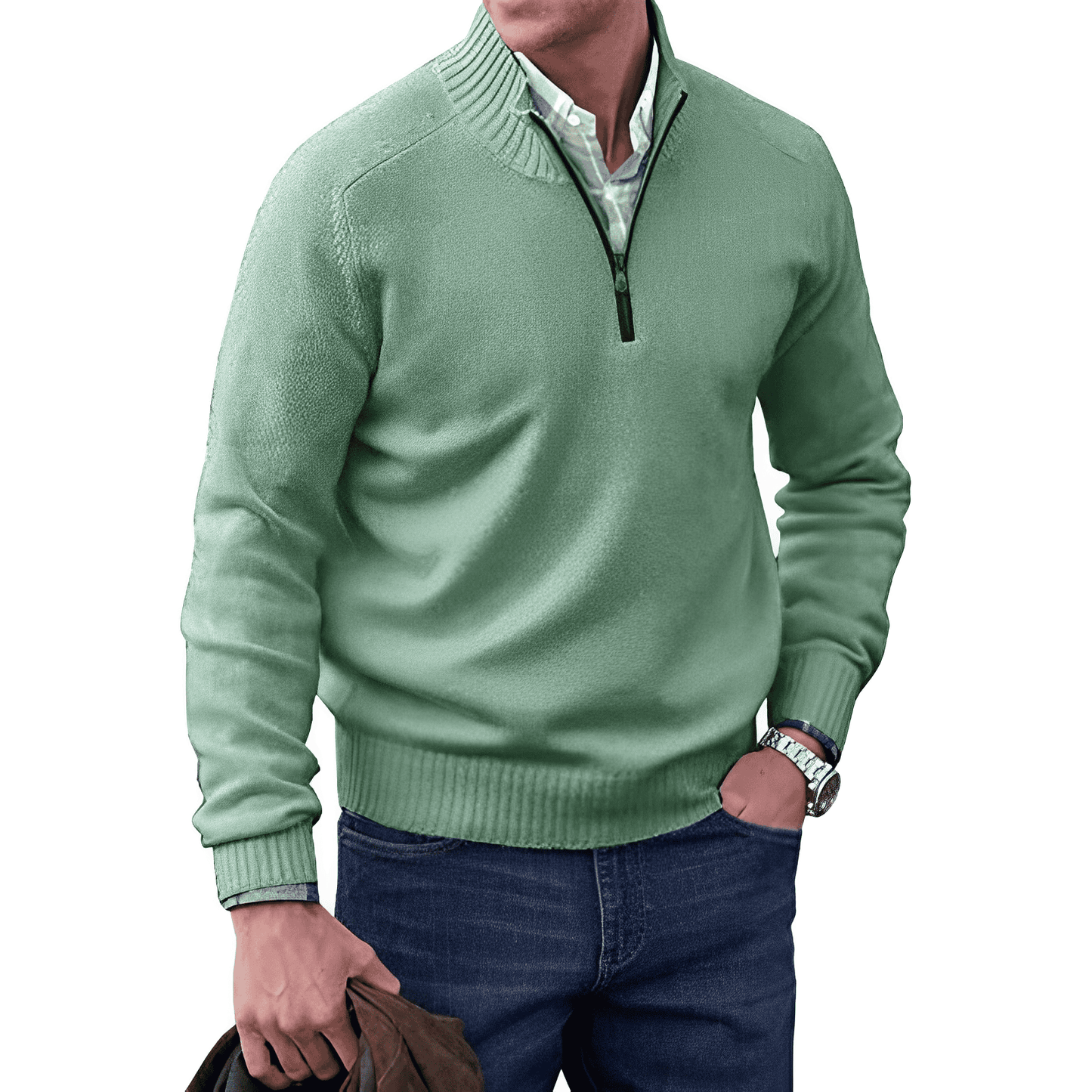 Cayetano® | Cashmere sweater with zipper