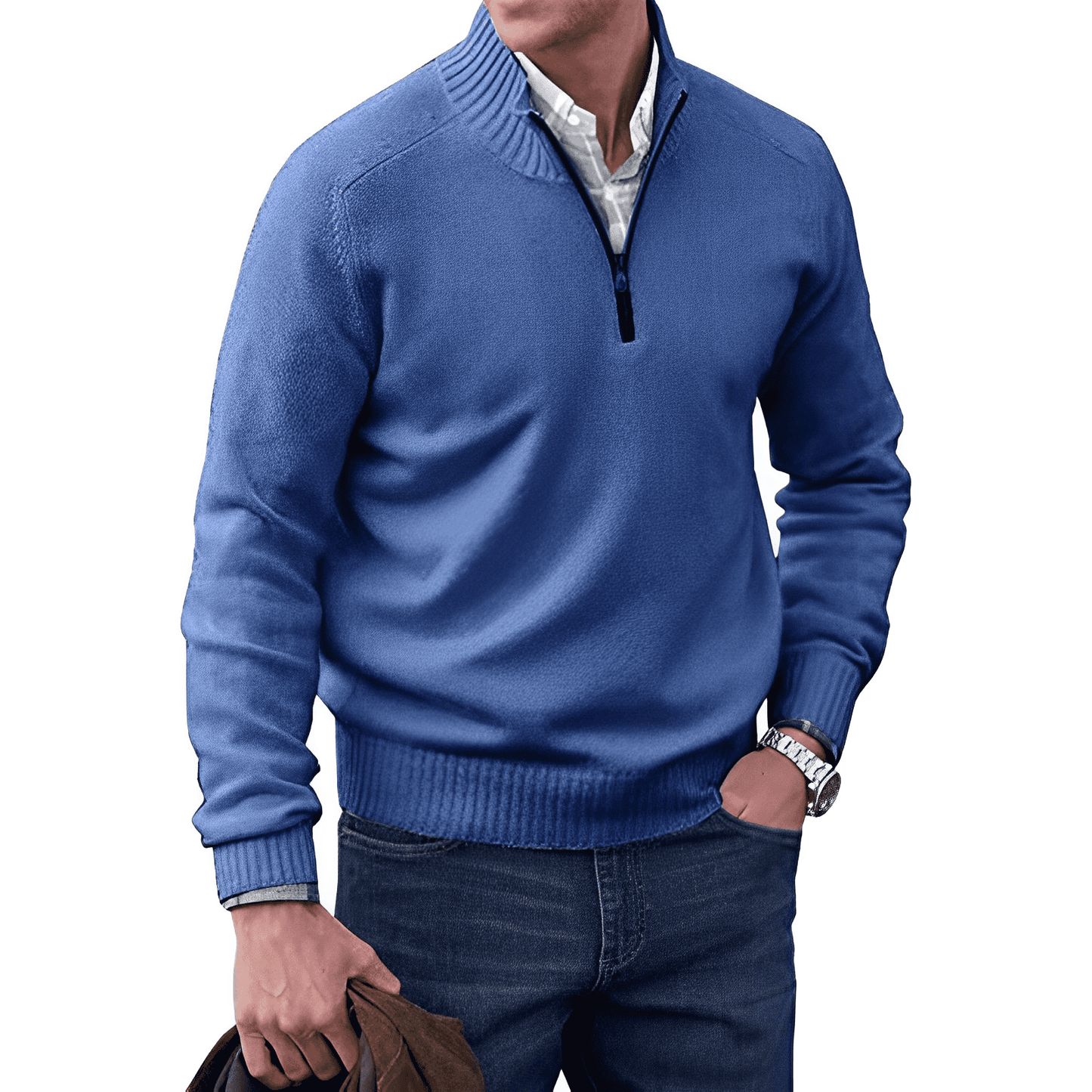 Cayetano® | Cashmere sweater with zipper