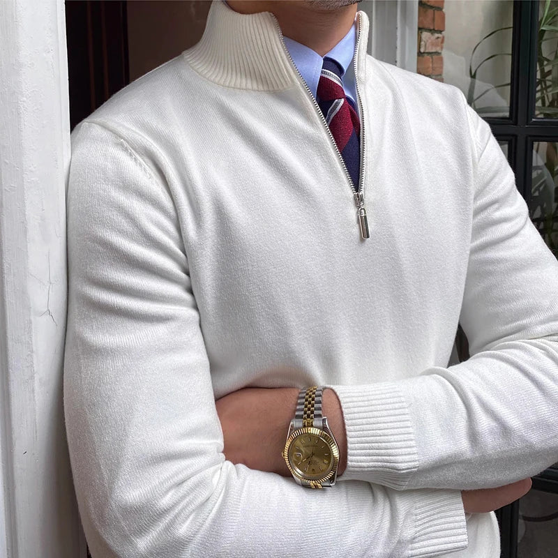 Jerónimo® | Zipper Stand Collar Sweater