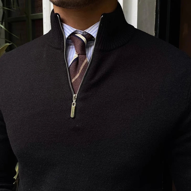 Jerónimo® | Zipper Stand Collar Sweater