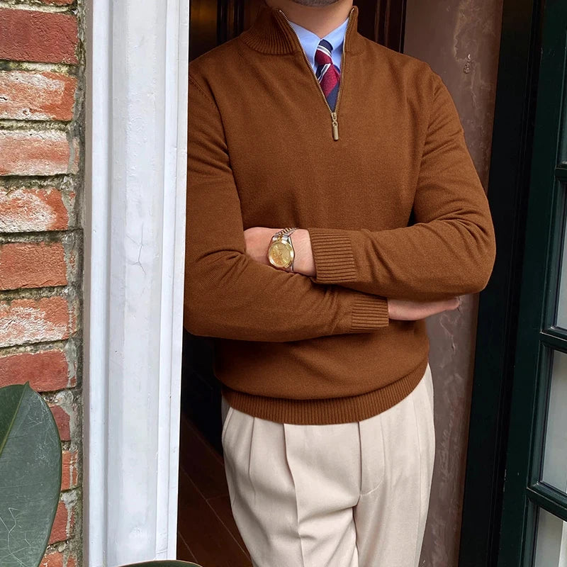 Jerónimo® | Zipper Stand Collar Sweater