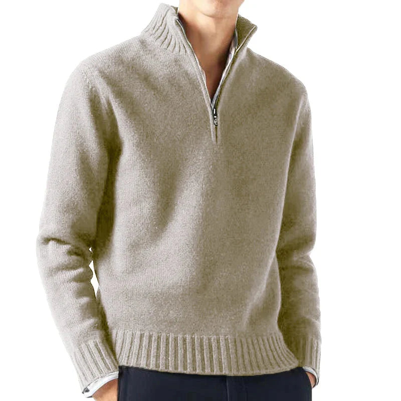 Ludovico® | Quarter Zip Turtleneck Sweater