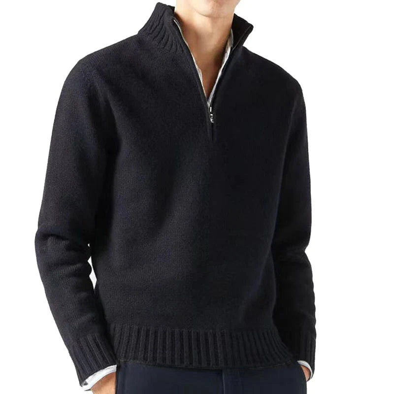 Ludovico® | Quarter Zip Turtleneck Sweater