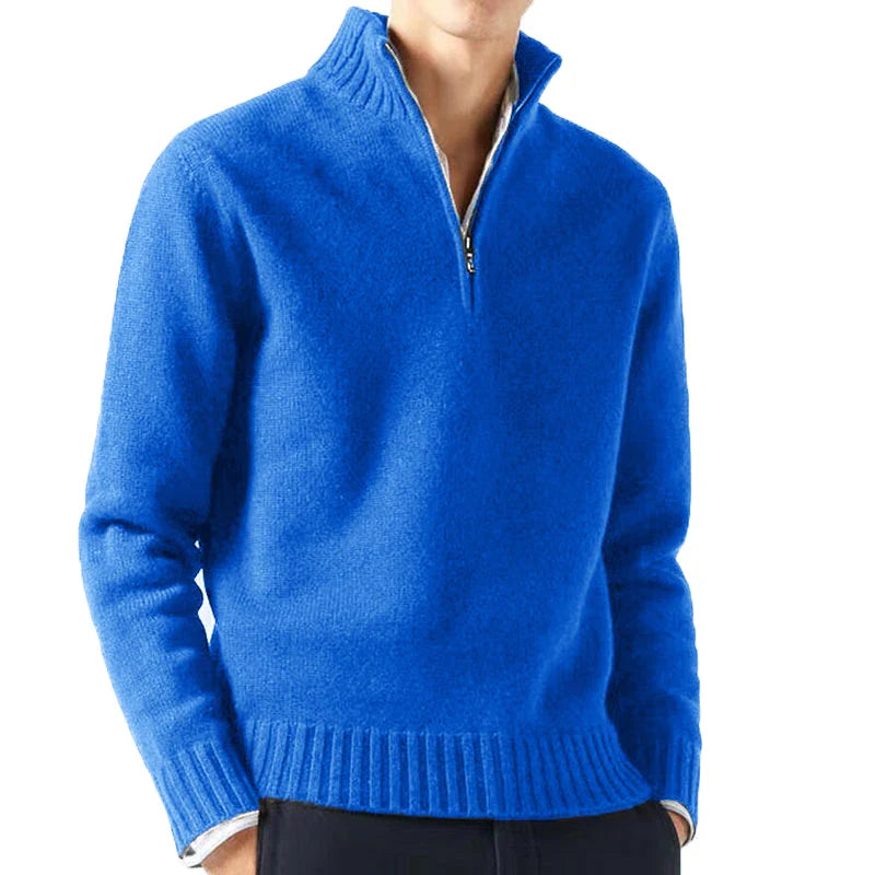 Ludovico® | Quarter Zip Turtleneck Sweater
