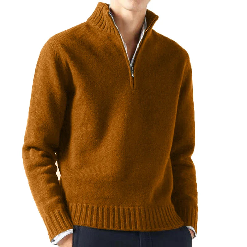 Ludovico® | Quarter Zip Turtleneck Sweater