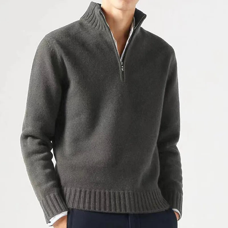 Ludovico® | Quarter Zip Turtleneck Sweater