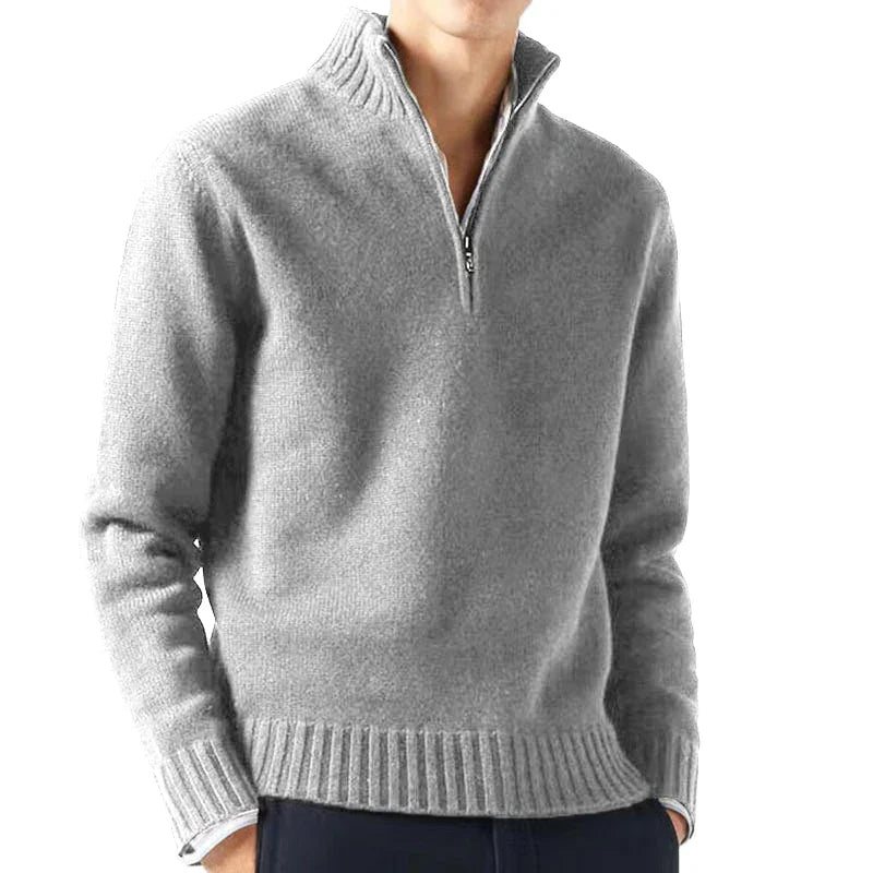 Ludovico® | Quarter Zip Turtleneck Sweater