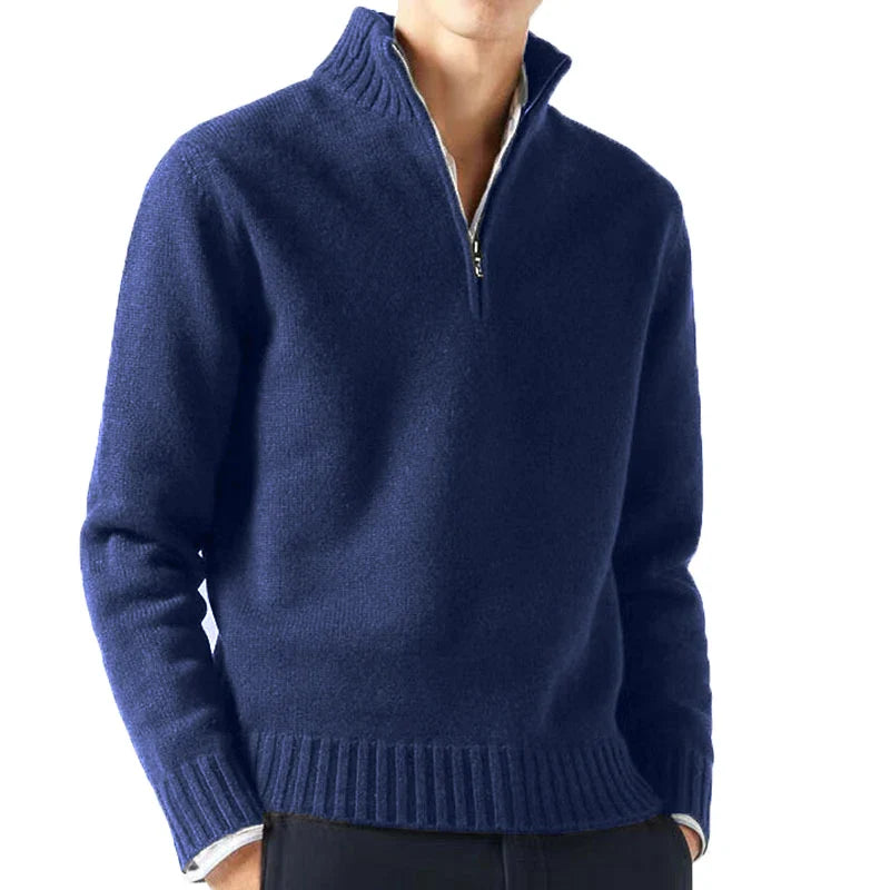 Ludovico® | Quarter Zip Turtleneck Sweater