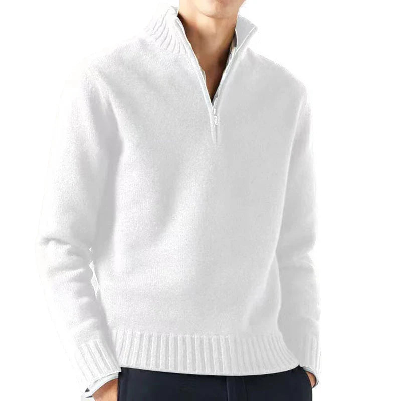 Ludovico® | Quarter Zip Turtleneck Sweater