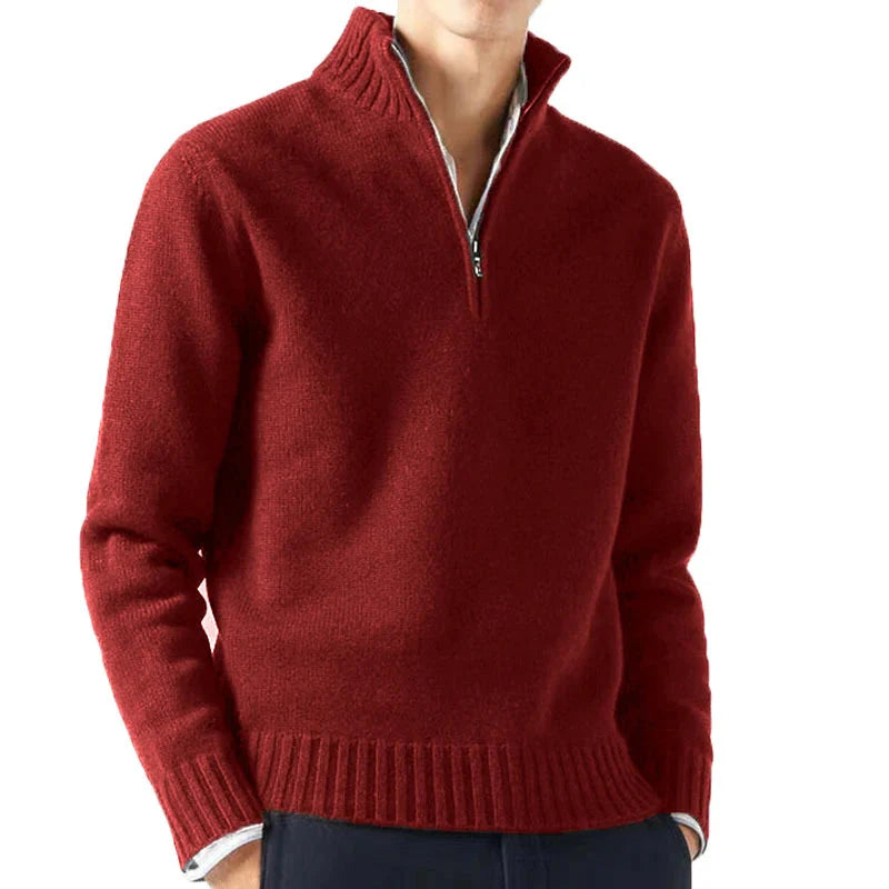 Ludovico® | Quarter Zip Turtleneck Sweater