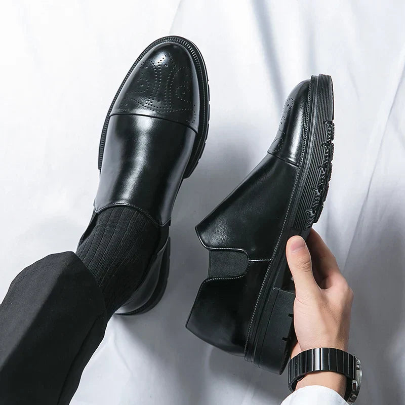 Juliano® | Leather Brogue Loafers