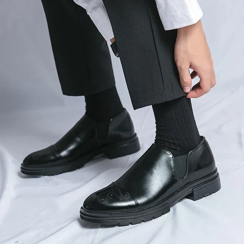 Juliano® | Leather Brogue Loafers