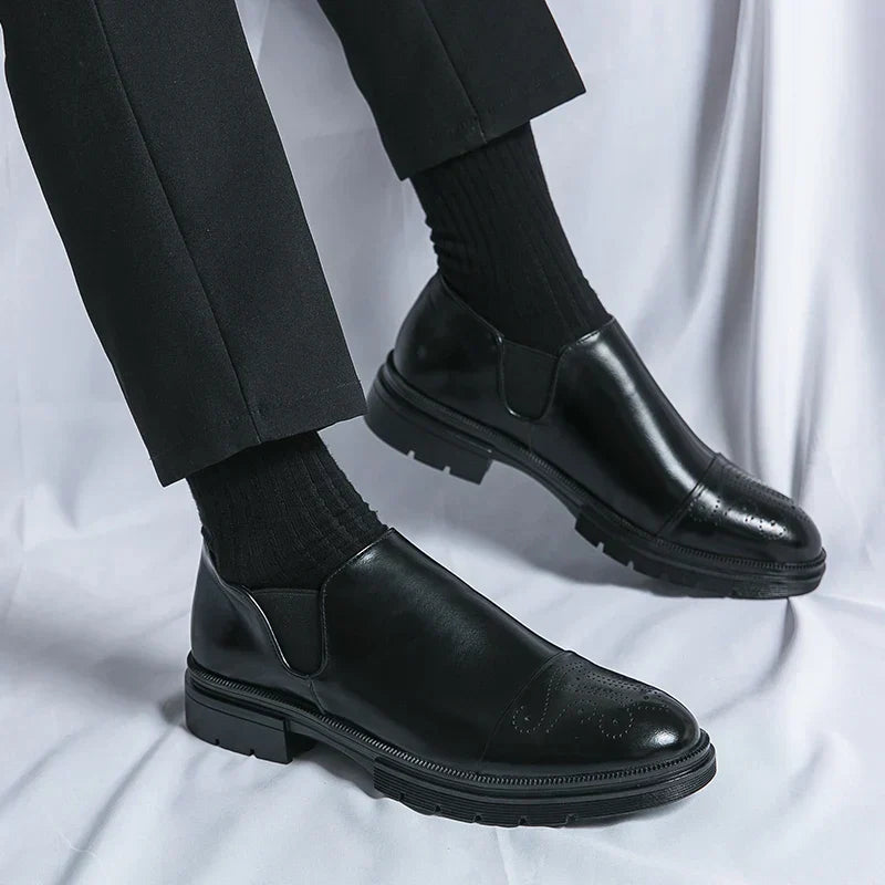 Juliano® | Leather Brogue Loafers